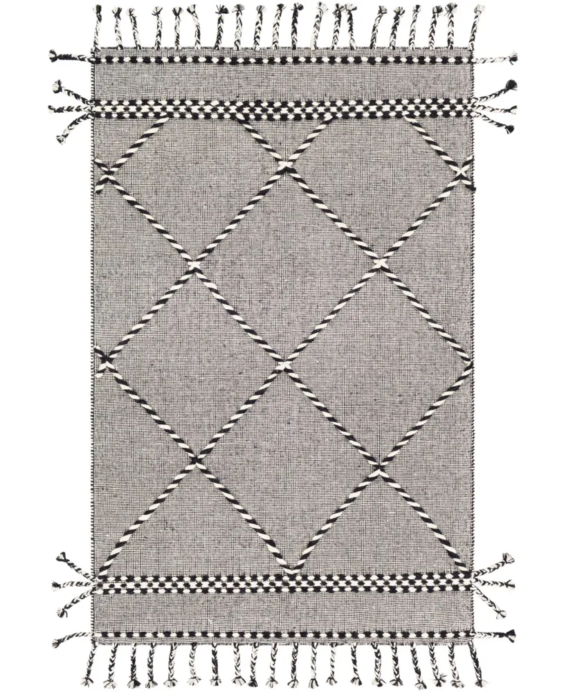 Closeout! Surya Apache Apa- Black 8' x 10' Area Rug