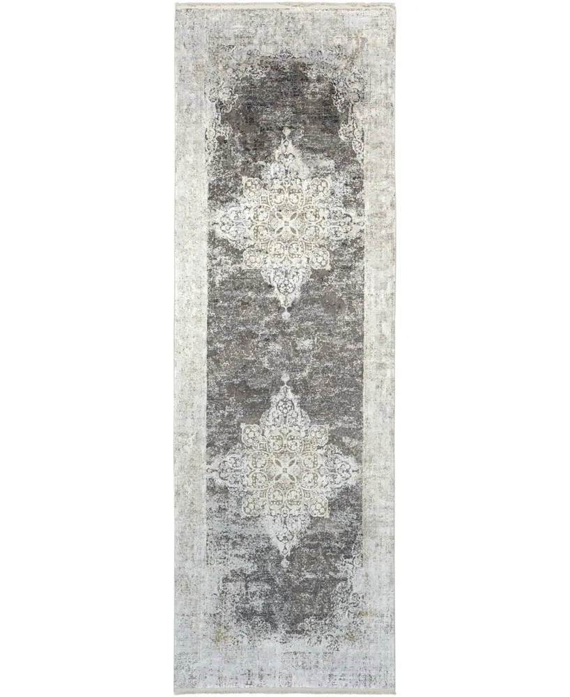 Surya Solar Sor- Charcoal 3' x 9'10" Runner Area Rug