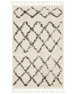 Surya Berber Shag Bbe- Charcoal 3'1" x 4'11" Area Rug