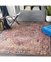 Livabliss Iris Irs-2310 Red 2'6" x 7'6" Runner Area Rug