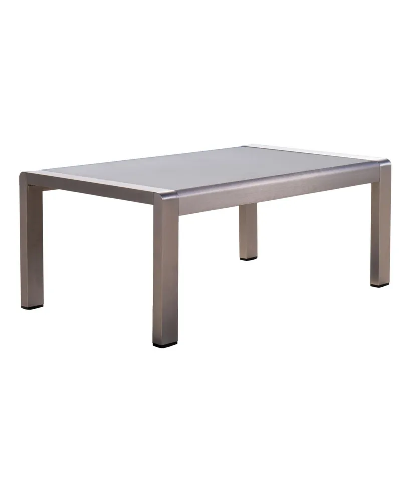 Noble House Cape Coral Outdoor Coffee Table with Glass Top