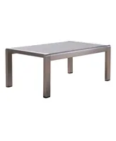 Noble House Cape Coral Outdoor Coffee Table with Glass Top