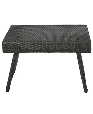 Noble House Anthony Outdoor Folding Side Table