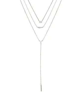 Ettika Layered Opal Lariat Women's Necklace Set of 3