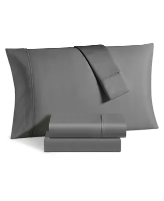 1000 Thread Count Solid Sateen 6 Pc. Sheet Set, King, Created for Macy's