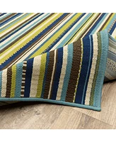 Oriental Weavers Caspian CAS02 2'3" x 7'6" Runner Rug