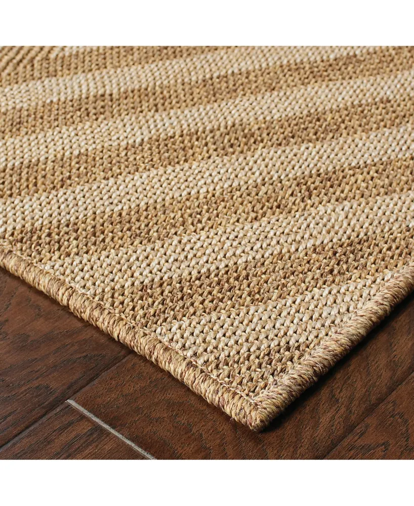 Jhb Design Magu MAG02 Tan 8'6" x 13' Outdoor Area Rug