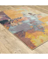 Jhb Design Arcadia ARC05 Orange 7'10" x 10'10" Area Rug