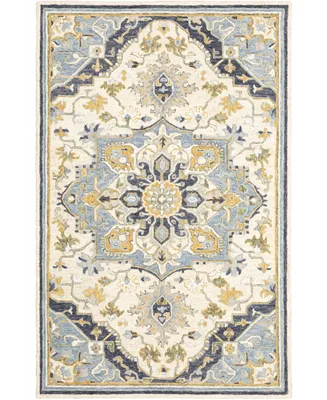 Jhb Design Garden GAR02 Blue 3'6" x 5'6" Area Rug