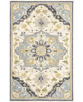 Jhb Design Garden GAR02 Blue 3'6" x 5'6" Area Rug