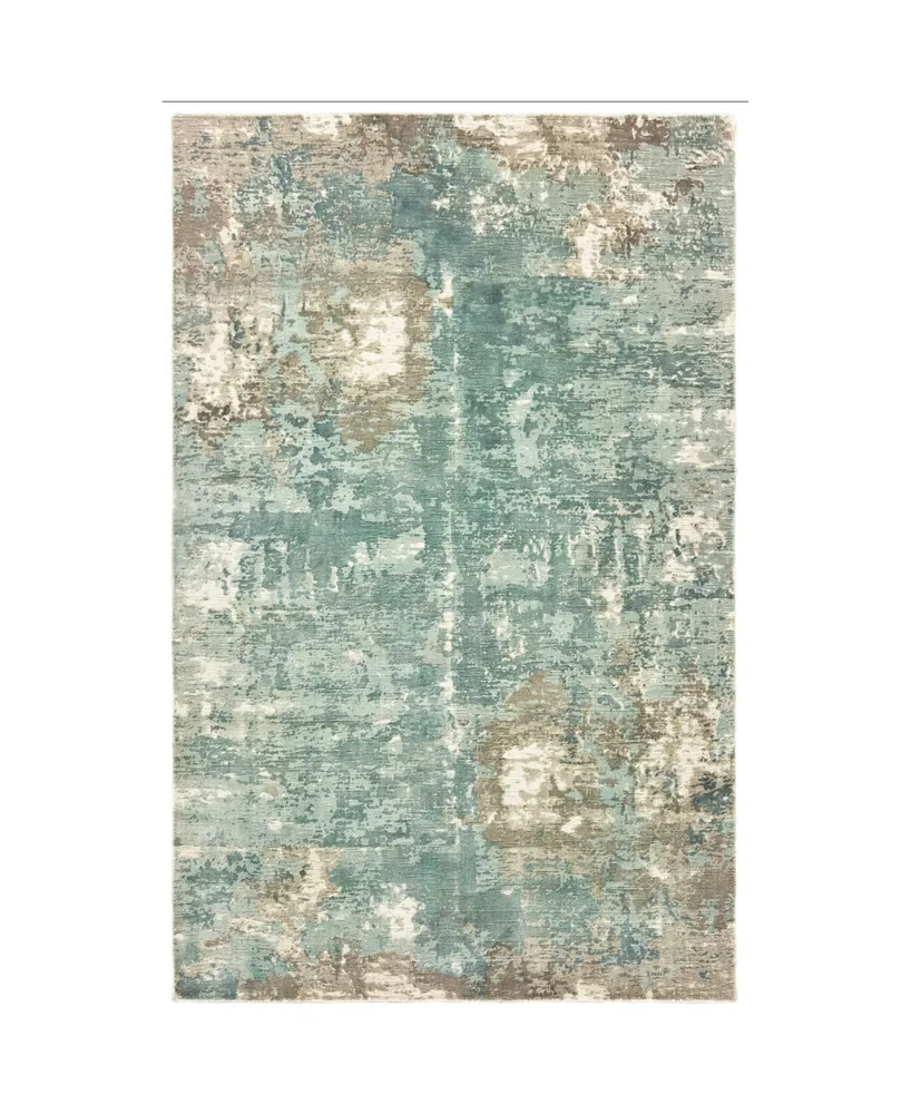 Jhb Design Creation CRE05 Blue 9' x 12' Area Rug