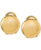 Polished Button Clip-On Earrings