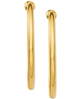 Skinny Hoop Clip-On Earrings in 14k Gold