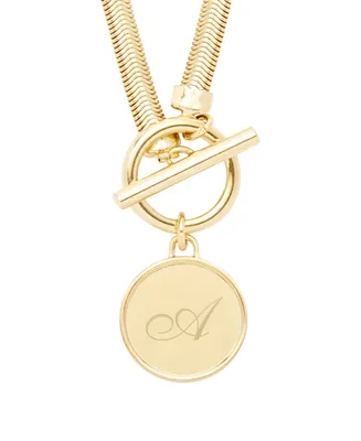 brook & york Izzy Toggle Initial Necklace
