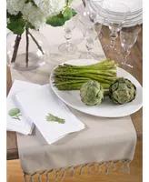 Saro Lifestyle Knotted Tassel Table Runner