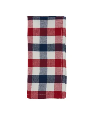 Saro Lifestyle Gingham Check Napkin Set of 4