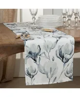 Saro Lifestyle Watercolor Floral Runner