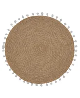 Saro Lifestyle Pom Placemat Set of 4