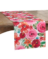 Saro Lifestyle Santa Monica Floral Table Runner