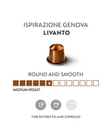 Nespresso Capsules OriginalLine, Ispirazione Genova Livanto, Medium Roast Espresso Coffee, 50-Count Espresso Pods, Brews 1.35-oz.