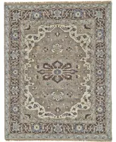 Feizy Ustad R6112 Ivory 5'6" x 8'6" Area Rug