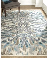 Feizy Keats R3467 Aqua 2'7" x 8' Runner Rug