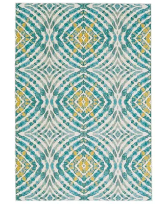 Feizy Keats R3469 Teal 7'10" x 11'" Area Rug