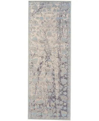 Feizy Prasad R3681 Mist 2'10" x 7'10" Runner Rug