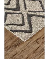 Feizy Enzo R8733 Charcoal 3'6" x 5'6" Area Rug