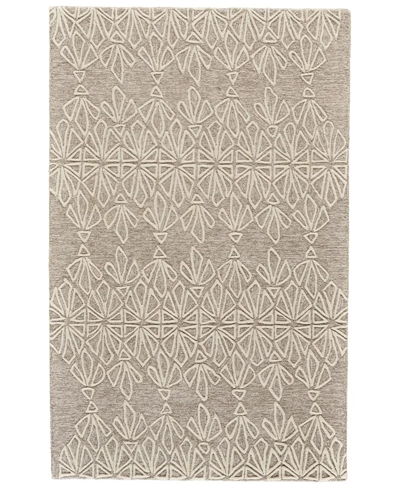 Feizy Enzo R8735 Ivory 5' x 8' Area Rug