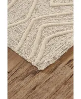 Feizy Enzo R8738 Ivory 2'6" x 8' Runner Rug