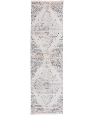 Feizy Cecily R3581 Cream 2'3" x 8' Runner Rug