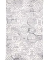 Feizy Asher R8772 Gray 5' x 8' Area Rug