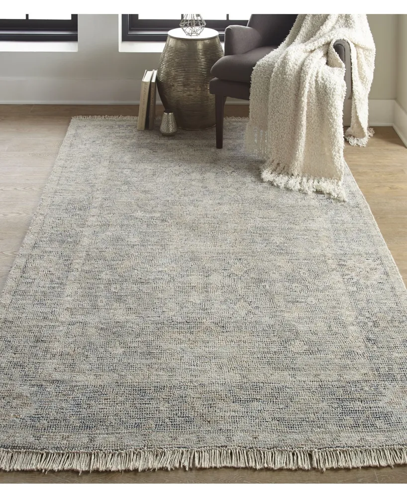 Feizy Caldwell R8799 Gray 7'6" x 9'6" Area Rug