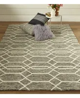 Feizy Belfort R8777 Charcoal 5' x 8' Area Rug