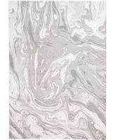 Feizy Prasad R3894 Silver 5' x 8' Area Rug