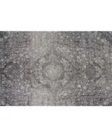 Feizy Sarrant R3967 Charcoal 2'8" x 8' Runner Rug