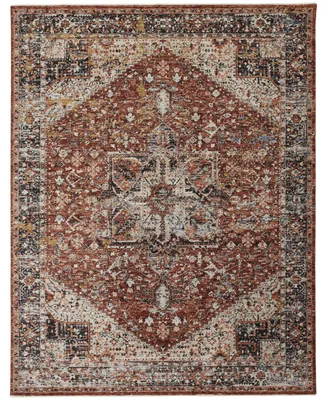 Feizy Caprio R3960 Rust 2'6" x 10' Runner Rug