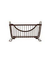 Spectrum Diversified Ashley Stackable Wire Basket with Raised Feet and Looped Handles, Small