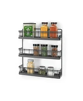 Spectrum Vintage-like Living Wall Mount 3-Tier Spice Rack