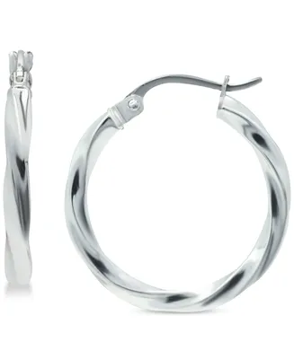 Giani Bernini Twist Hoop Earrings in Sterling Silver, Created for Macy's