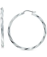 Giani Bernini Twist Hoop Earrings in Sterling Silver