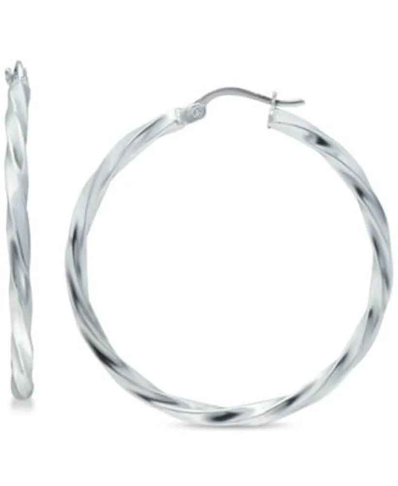 Giani Bernini Twist Hoop Earrings In 18k Gold Plated Sterling Silver Or Sterling Silver Created For Macys