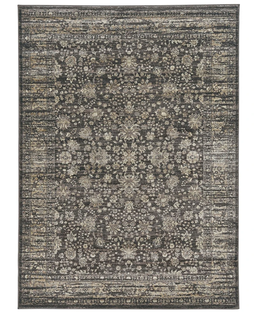 Kcloseout! M Home Silvano Sil-02 Brown 3'3" x 4'11" Area Rug