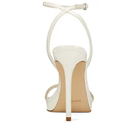 Nine West Women's Zadie Square Toe Stiletto Heel Dress Sandals
