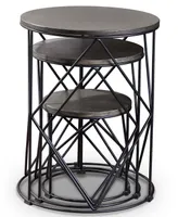 Melmar Round 3-Piece Nesting Table Set