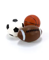 Toysmith Get Outside Go Pro-Ball Set, Pack of Soccer Ball, Football and 5-Inch Basketball