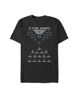 Fifth Sun Men's Star Wars Pixel Fight Space 8-Bit Short Sleeve T-shirt