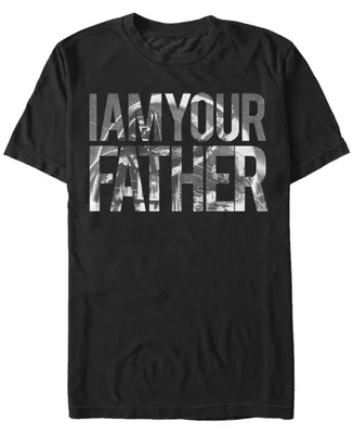 Fifth Sun Men's Star Wars Vader I Am Your Father Art Fill Short Sleeve T-shirt
