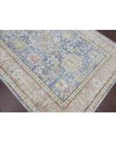 Amer Rugs Century Cen-15 Navy/ Pink 2'6" x 8' Runner Rug